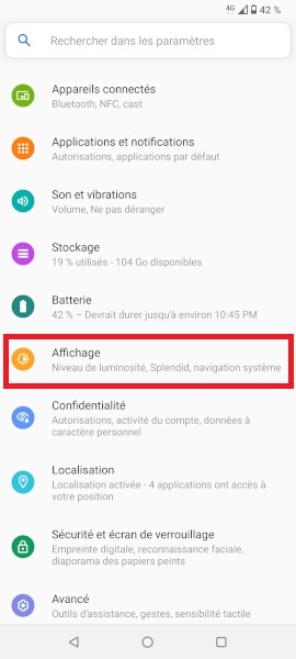 Modifier les boutons de navigation